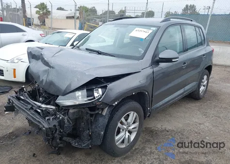 2015 Volkswagen Tiguan S from USA, damaged, VIN WVGAV7AX8FW592212
